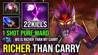 100% Pure Damage AoE Death Ward Full Aghs WTF Richer Than Enemy Carry Imba Witch Doctor Dota 2