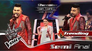 Sheron Silva | Panjab MC + Nelum Wilen Pana (නෙලුම් විලෙන් පැන ) | Semi Final | The Voice Sri Lanka