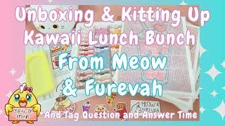 Diamond Painting Unboxing & Kit Up- Kawaii Lunch Bunch from Meow & Furevah + Tag Questions