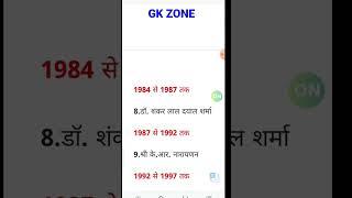 #GK- भारत के उपराष्ट्रपति की सूची #gk #gkinhindi #short #shorts