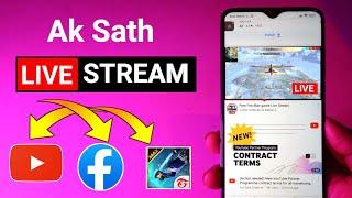 How to Live Stream on Multiple Platforms From Phone | Facebook YouTube Per Live Gameplay Prism App