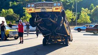 GAS HOPPING LOWRIDER 64 Chevrolet Impala Rag Top!