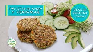 TORTITAS DE AVENA Y VERDURAS - FÁCILES Y BARATAS | Comer Vegano