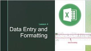 Jaws with Excel Basics Lesson 4 Data Entry and Formatting