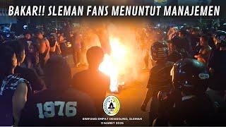 TUNTUT MANAJEMEN!! AKSI KEKECEWAAN SLEMAN FANS SETELAH NOBAR PSS SLEMAN vs PERSIS SOLO