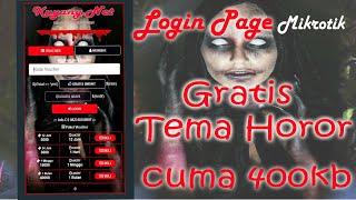 Login page hotspot GRATIS Mikrotik Wifi - Horor Tema 2022