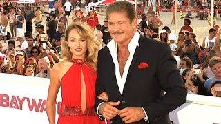 David Hasselhoff And Hayley Roberts Greet Fans At The Baywatch Premiere