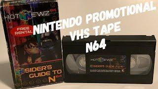 Nintendo Hot Newz 64 Promotional VHS Tape - Nsiders Guide To N64