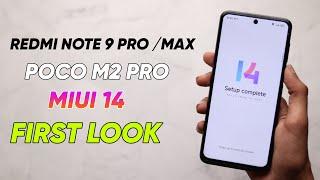 Miui 14 Android 13 On Redmi Note 9 Pro/ProMax || First Look