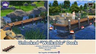 Bakies The Sims 4 Custom Content: Unlocked - "Walkable" Dock