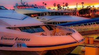 Riding The Catalina Express At Sunset from Avalon to Long Beach