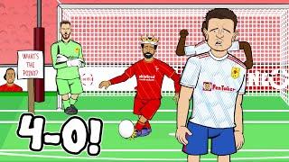 4-0! Liverpool vs Man Utd: The Cartoon! (Salah Diaz Mane Goals Highlights 2022)