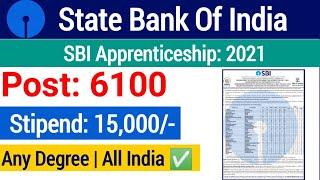 SBI Apprentice Vacancy 2021| SBI Apprenticeship Recruitment 2021| sbi apprentice vacancy online form