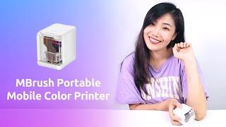 REVIEW: MBrush - Best Mini Portable Mobile Color Printer - Print on Anything?!