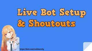 How to Setup Live Bot and Shoutout Command