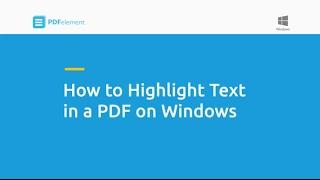 How to Highlight Text in a PDF on Windows