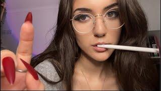 That Girl Who Chews On Her Pen Sits Next To You In Class ~ASMR Personal Attention For Relaxation