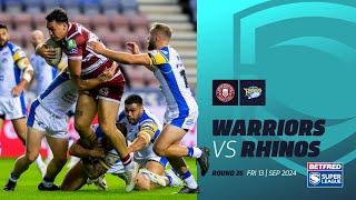 Highlights | Wigan Warriors v Leeds Rhinos | 2024 Betfred Super League | Round 26