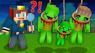 Who HANGED Mikey FAMILY? POLICE JJ Investigation in Minecraft - Maizen