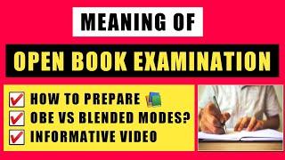 What is Open Book Exams? | OBE VS Blended Modes | Open Book Exam Kaise Hota Hai | OBE Prepare Tips