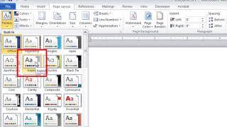 Microsoft Word: How to Change Theme Colors