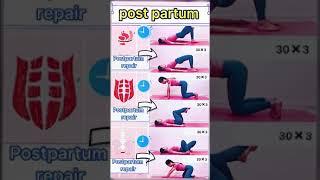 postpartum exercise for women at home...!!!