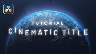 How to make a Cinematic Title in Davinci Resolve