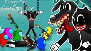 Cartoon Cat & Cartoon Dog VS Among Us - 어몽어스 VS 좀비 애니메 - Zombie (Squid Game, Granny, Sonic, Huggy)