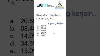 CUKUP 3 DETIK MENJAWAB SOAL TKD NUMERIK #short #shorts #shortvideo  #bumn #bumn2022