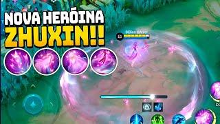 𝗖𝗛𝗘𝗚𝗢𝗨 𝗔 𝗭𝗛𝗨𝗫𝗜𝗡! 𝗩𝗔𝗟𝗘 𝗚𝗔𝗦𝗧𝗔𝗥 𝗦𝗨𝗔𝗦 𝗕𝗣𝗦? NOVA HERÓINA DO MOBILE LEGENDS