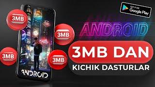 "3 MB" DAN KICHIK FOYDALI ANDROID DASTURLAR | Полезные приложения для Android, размером менее 3 МБ!