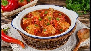 Мясо по - грузински. Острое, вкусное в густой подливе!