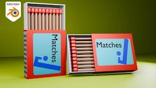 3D Matches in blender || Make a 3d matches in blender tutorial #3d #animation #blender