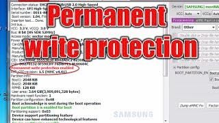 UFI BOX LESSON 18 PERMANENT WRITE PROTECTION IS ENABLED