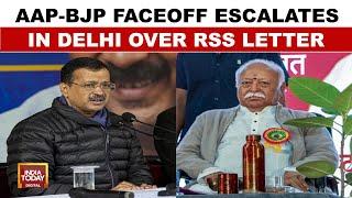 Delhi Dangal: AAP Vs BJP Intensifies As Arvind Kejriwal Writes To RSS Chief Mohan Bhagwat