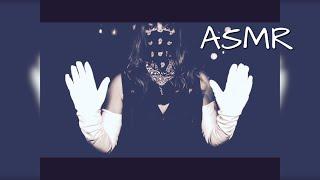 ASMR ! Relaxing long White Gloves meets Black Leather Jacket