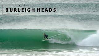 Surfing Dreamy Waves at Burleigh - Tuesday 6 July 2021