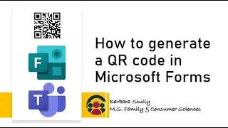 Generate a QR code from MS Forms