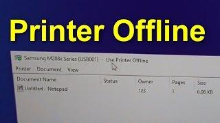 Why the Printer won't Print? (Use Printer Offline)