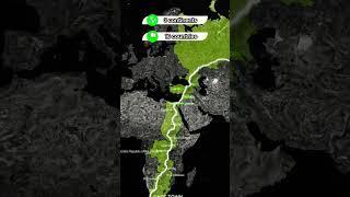 How Long is the World's LONGEST Walkable Route?  #shorts #geography #maps