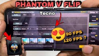 Tecno Phantom V Flip 5G PUBG Test || Tecno Phantom V Flip Bgmi Test Game