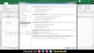 How to Disable Automatic update of Workbook Links in Excel | Learn Bulk
