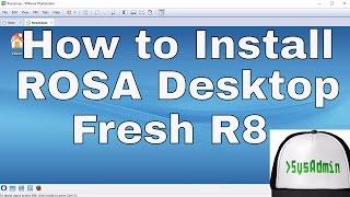 How to Install ROSA Desktop Fresh R8 + Review + VMware Tools on VMware Workstation Tutorial [HD]