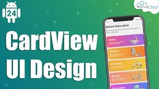Card View UI Design Android Studio - Material Design | Android Tutorial App UI