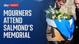 Mourners attend former first minister of Scotland Alex Salmond's memorial service