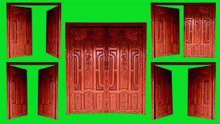 HD DOUBLE DOOR OPENING GREEN SCREEN | green screen door | door green screen | green screen videos |