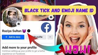 Facebook Black Badge | How To Get Black Verified Badge On Facebook | Facebook Emoji Name