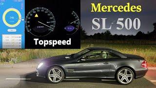 Mercedes SL 500 R230 Topspeed / 0-100 Km/h / 0-200 Km/h Acceleration GPS Dragy