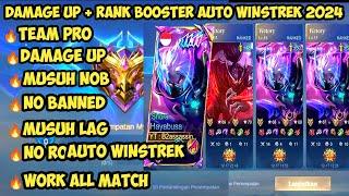 SCRIP RANK BOOSTER AUTO WINSTREK BERMAIN MOBIL LEGENDS 2024 | DAMGE UP | MUSUH NOB |100% AMAN NO ROT