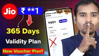 Jio New Voucher Plan 365 days validity | jio unlimited 5g new plan | jio validity plan| jio 601 plan